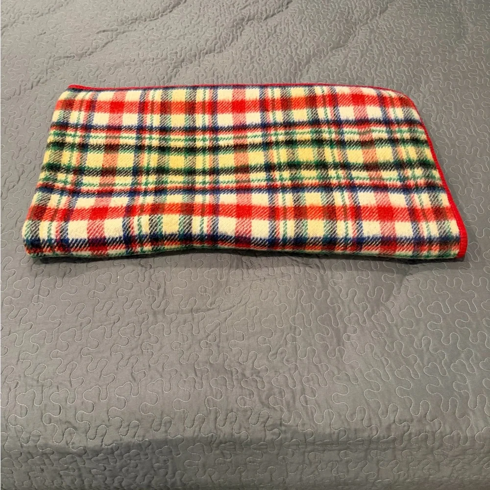 Vintage Scottish “Tartan” Wool Travel Blanket | Lap Rug | Car Rug | Mid-Century